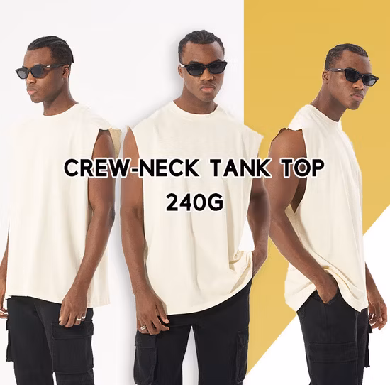 Herren-Tanktop mit Logo-Aufdruck aus Baumwolle