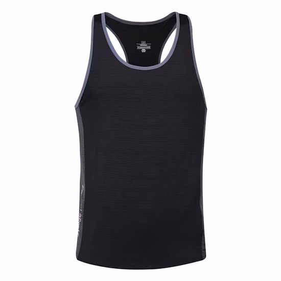 Großhandel Herren Sport Tank Top Custom Muscle Fitness Weste Herren Schwarz Lauf Tank Top